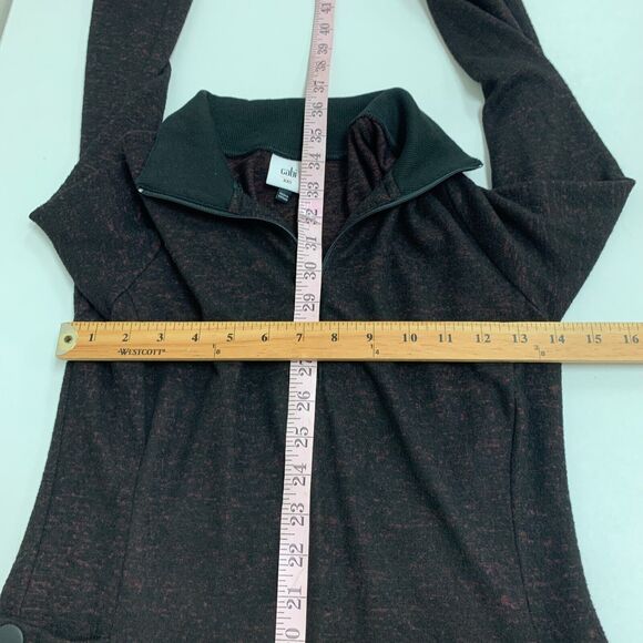 Cabi Dress Womens XXS 2XS Black Plum Cuddle Snap Pockets Long Sleeve Sweater - Picture 9 of 14